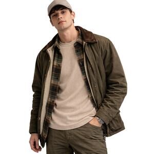 Men’s Waffle Knit Thermal Shirt Long Sleeve Beige New in Package Small